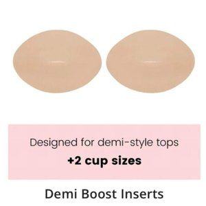 Demi Boost Inserts (by BOOMBA) Beige Size Small (A/B) (Wedding)